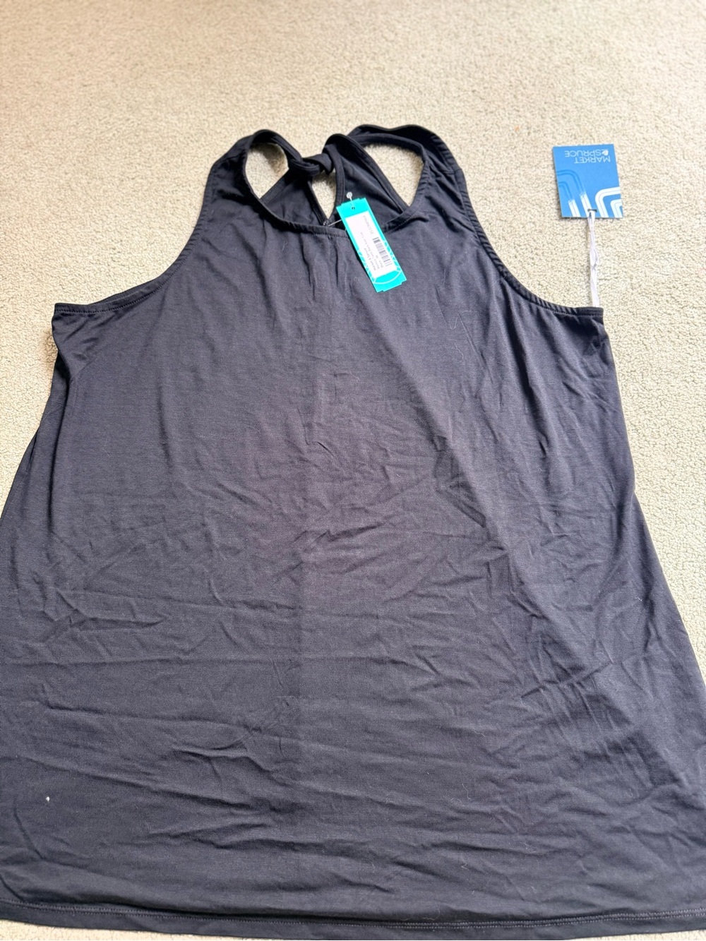 Market & Spruce Black Modal Tank Top